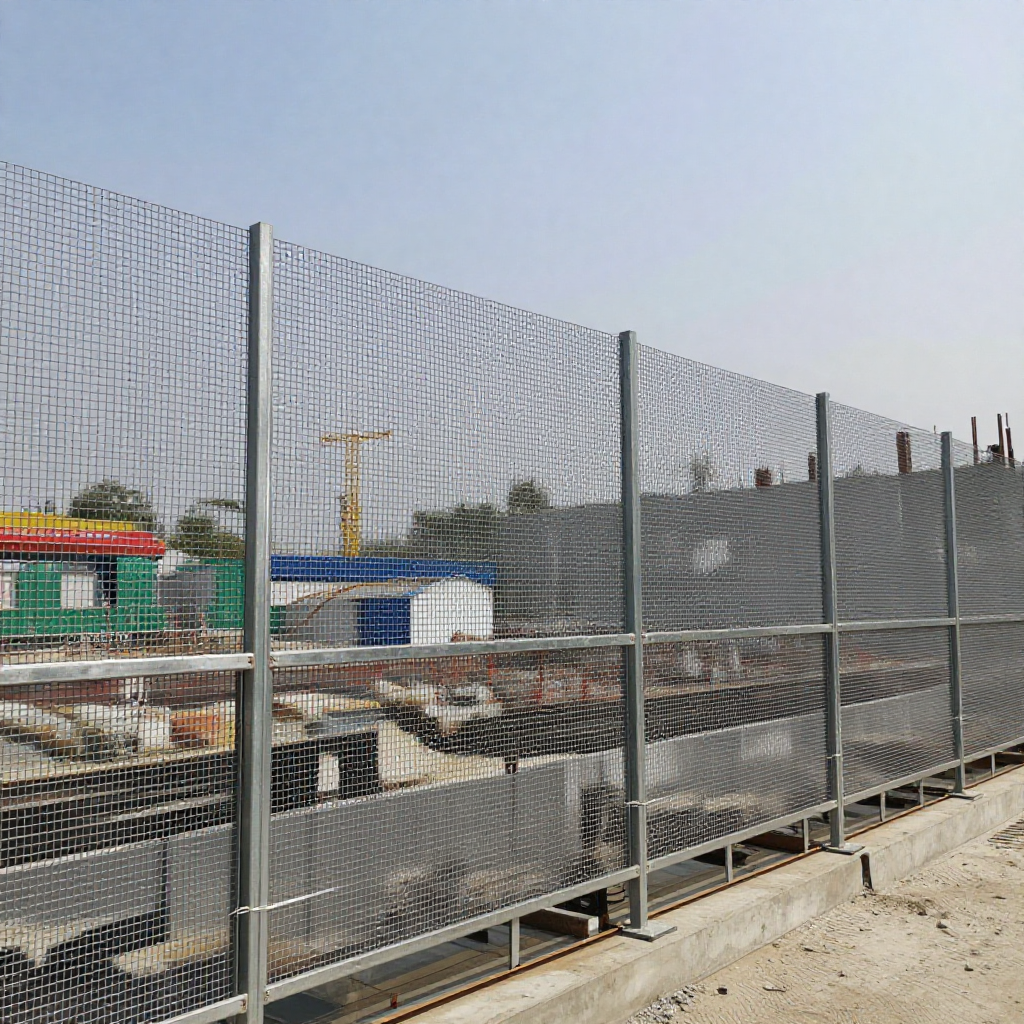 电焊网建筑工地围挡应用图